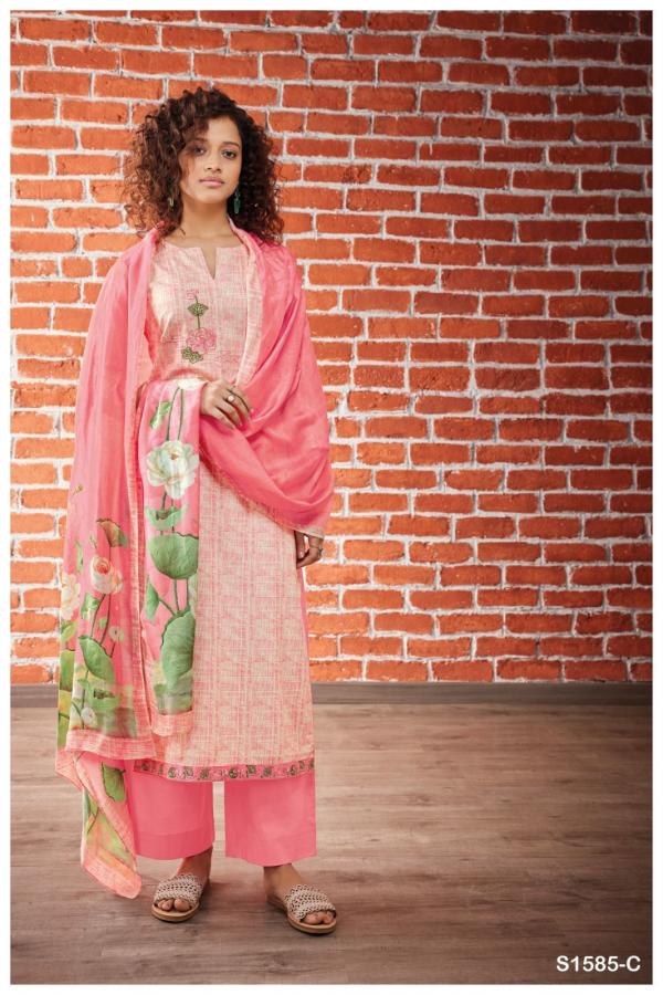 Ganga Pavani S1585 New Stylish Cotton Salwar Kameez Collection